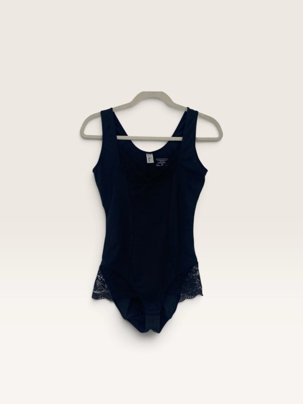 VELVET KITTEN Black Bodysuit Size Large Lace Accents Goth Fairy Halloween